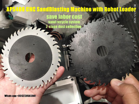 Machine de sablage CNC à lame de scie avec robot
