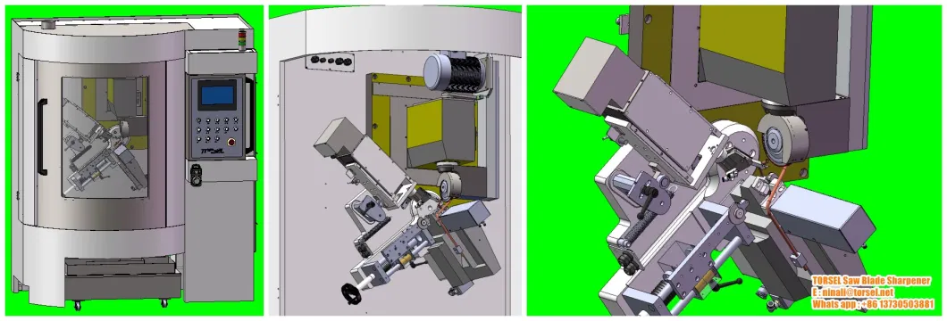 Appareil de découpe de lame de scie à angle de vis à fonction CNC 3