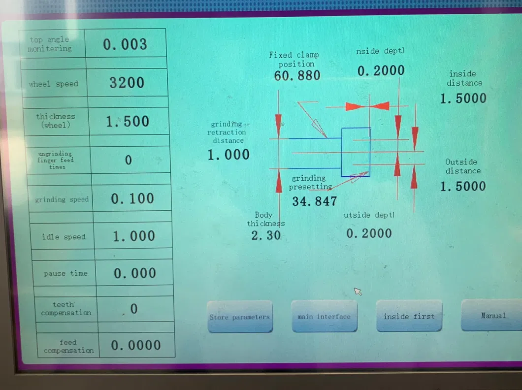 Appareil de découpe de lame de scie à angle de vis à fonction CNC 2